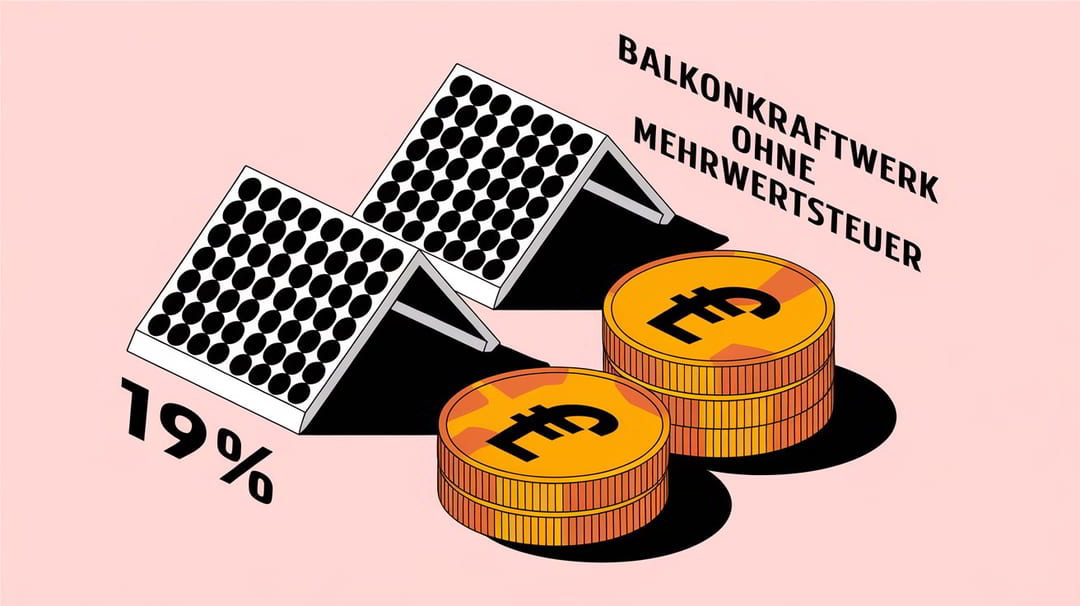 Balkonkraftwerk ohne Mehrwertsteuer