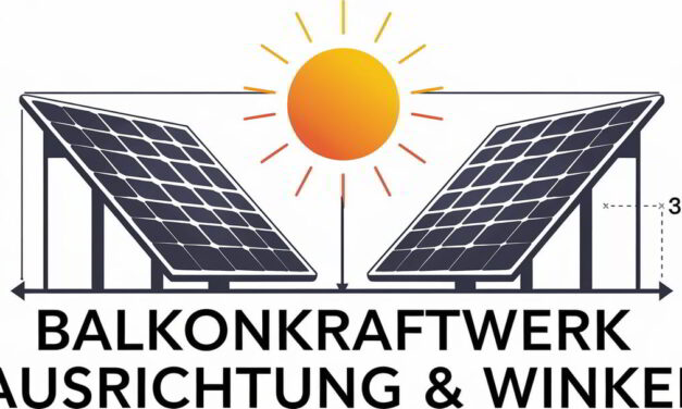 Ausrichtung Balkonkraftwerk & Winkel
